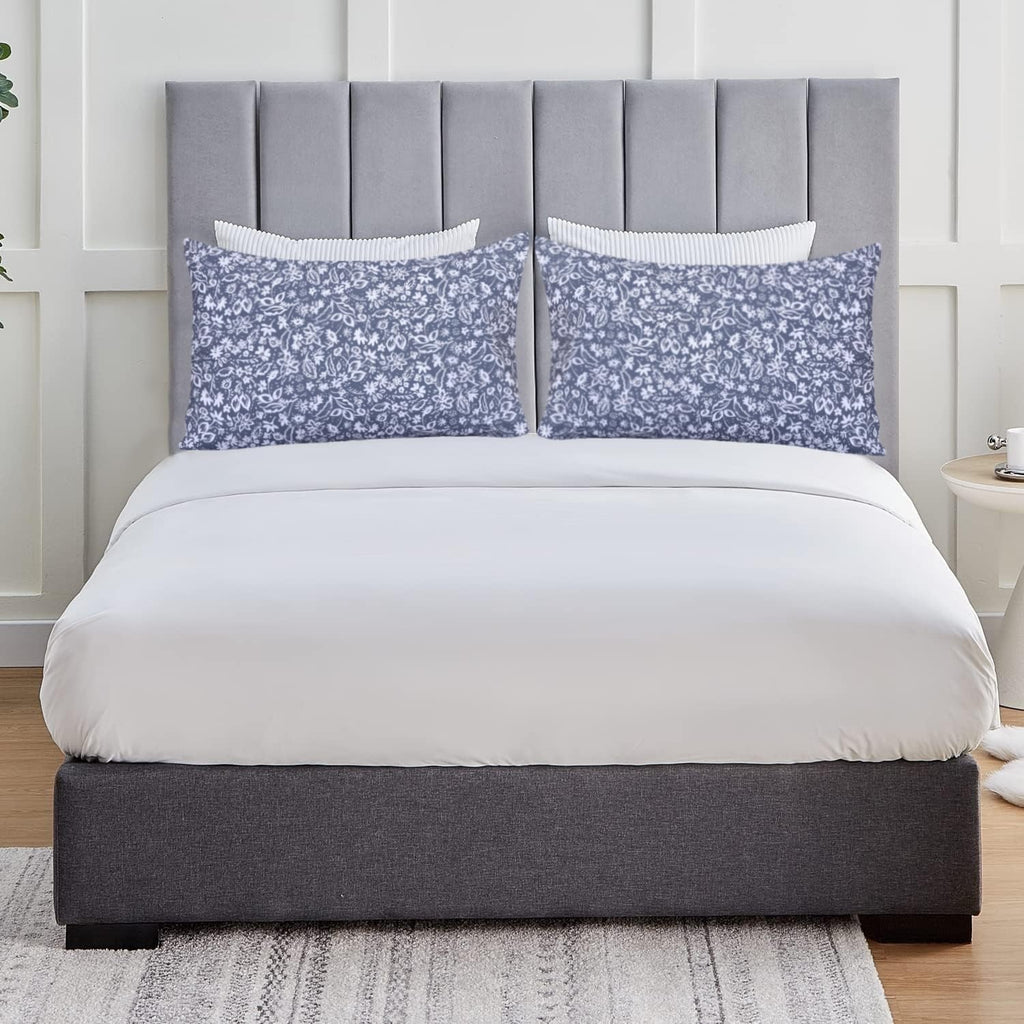 FEATHER & STITCH NEW YORK 100% Cotton 2 Piece King Pillow Cases, 300TC Ultra-Soft Pillowcases with Envelope Closure, Wrinkle- Fade- Stain…