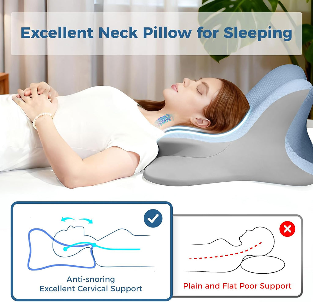 YRuiSofut Reading Pillow for Bed, Lying, Leaning and Prone, Ergonomic Memory Foam Bed Wedge Pillow for Headboard, Floor Cushions, Ch…