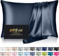 Home Mulberry Silk Pillow Cases King Size, Silk Pillowcase for Hair and Skin, Both Sides Natural Silk Satin Pillowcase for Sleeping Women w…
