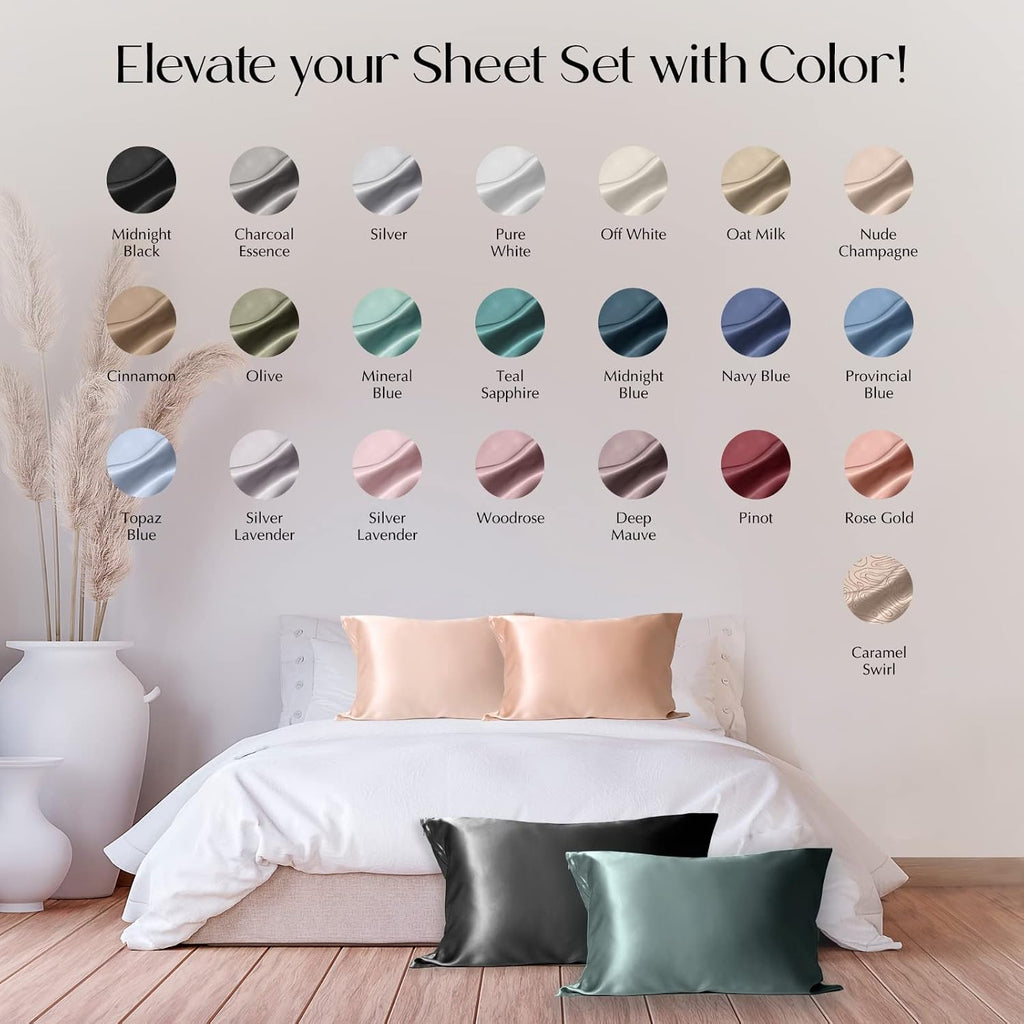ColoradoHomeCo Silk Pillowcase for Hair and Skin, Special Edition Patterned Silk Pillowcase, 100% Mulberry Silk Pillowcase, Silk Pillow Cas…