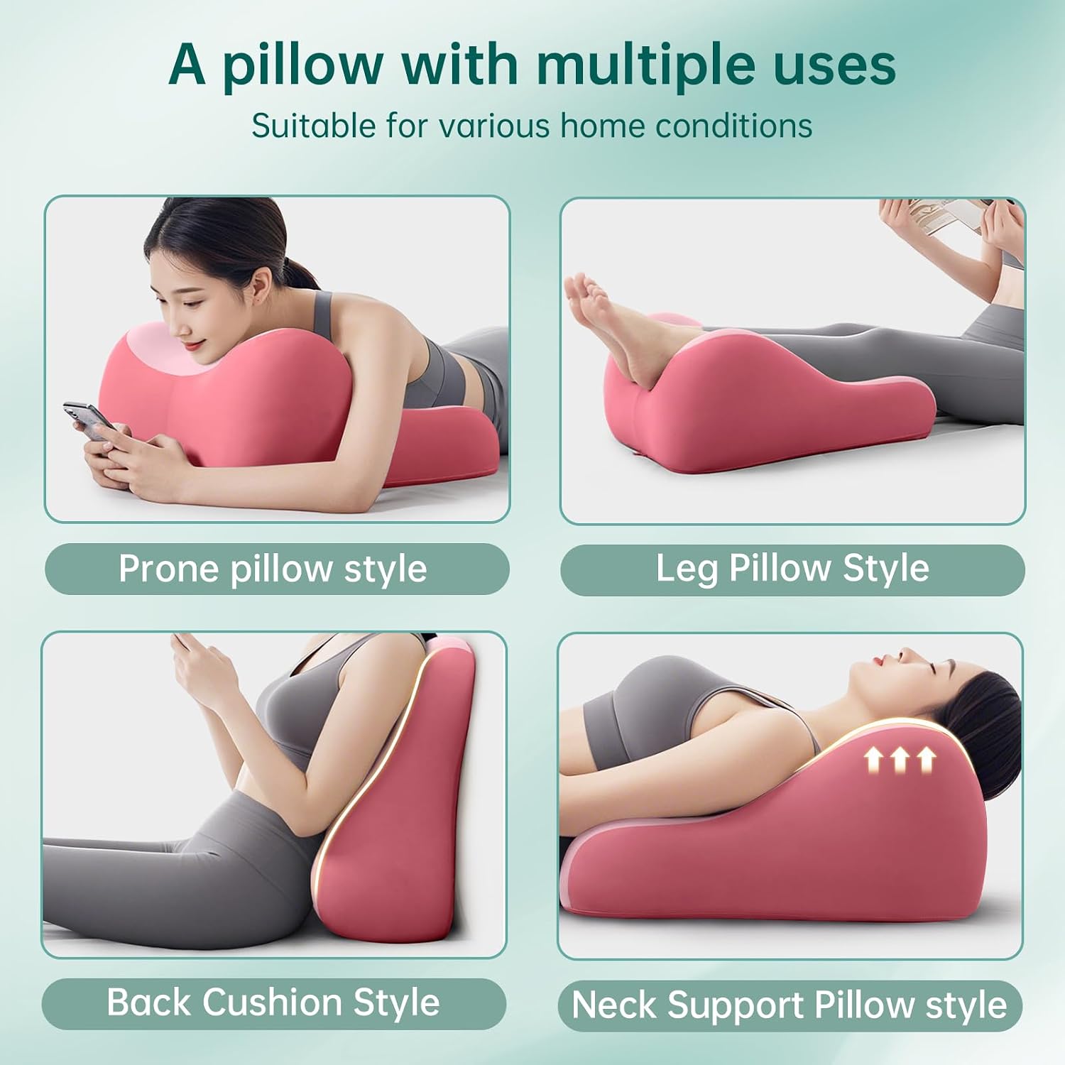 Memory Foam Wedge Pillow Intimacy Couples Pillow, Pregnant Ergonomic Contoured Position Pillow for Sleeping & Reading, Multi-Functional…