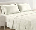 Casa Platino 100% Cotton Sheets King Size Set - 6 Pcs (1 Flat, 1 Fitted, 4 Pillowcases) - Striped 500 TC - Ultra Smooth Sateen Weave Bed…