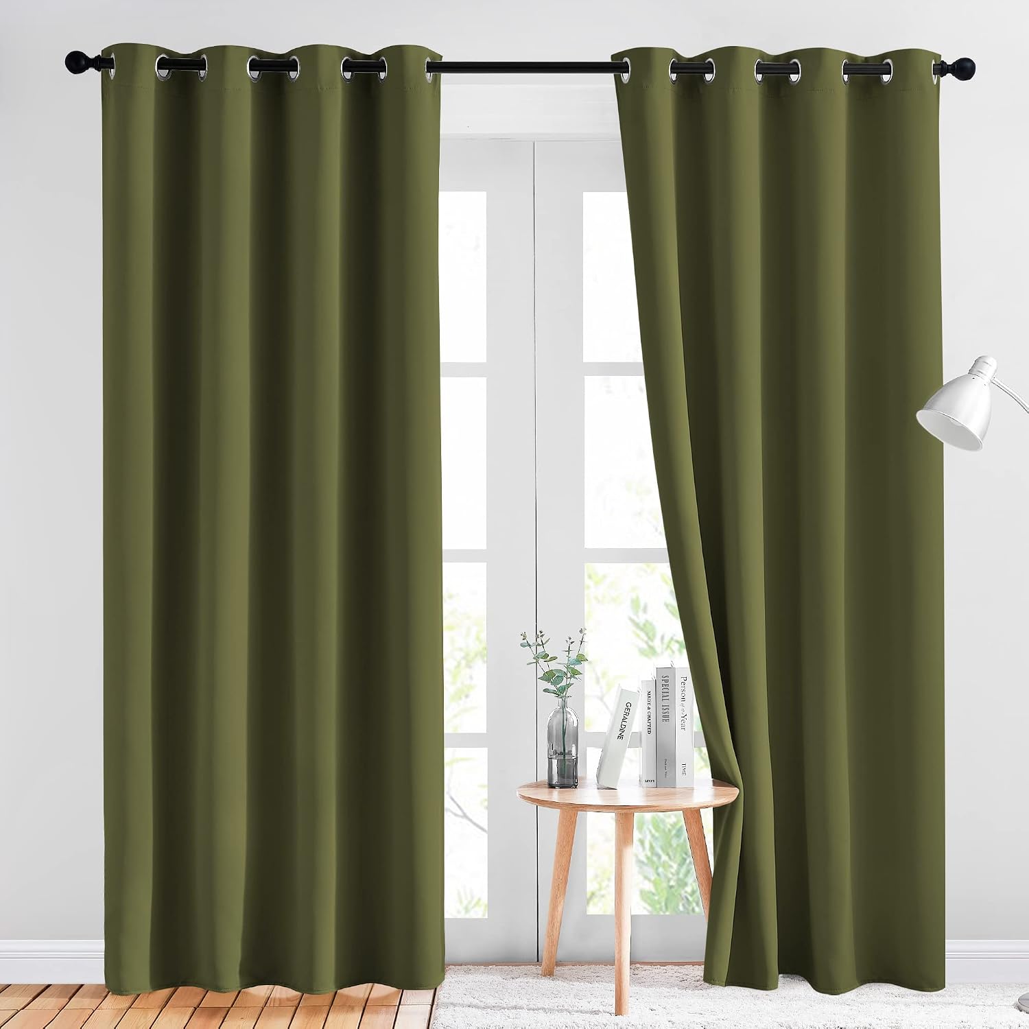 Nicetown 84 inches Bedroom Curtains Panels - Functional Window Decorative Blackout Drapes for Bedroom, Thermal Insulated, Privacy Assured (…