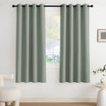 Nicetown Blackout Curtains Grommet 2 Panels 72 Inches Long, Sage Green 72 Inches Green