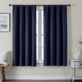 Gwine Blackout Curtains for Living Room 63 Inch Long, Thermal Insulated Window Treatment Black Out Curtains for Bedroom Decor with Rod…