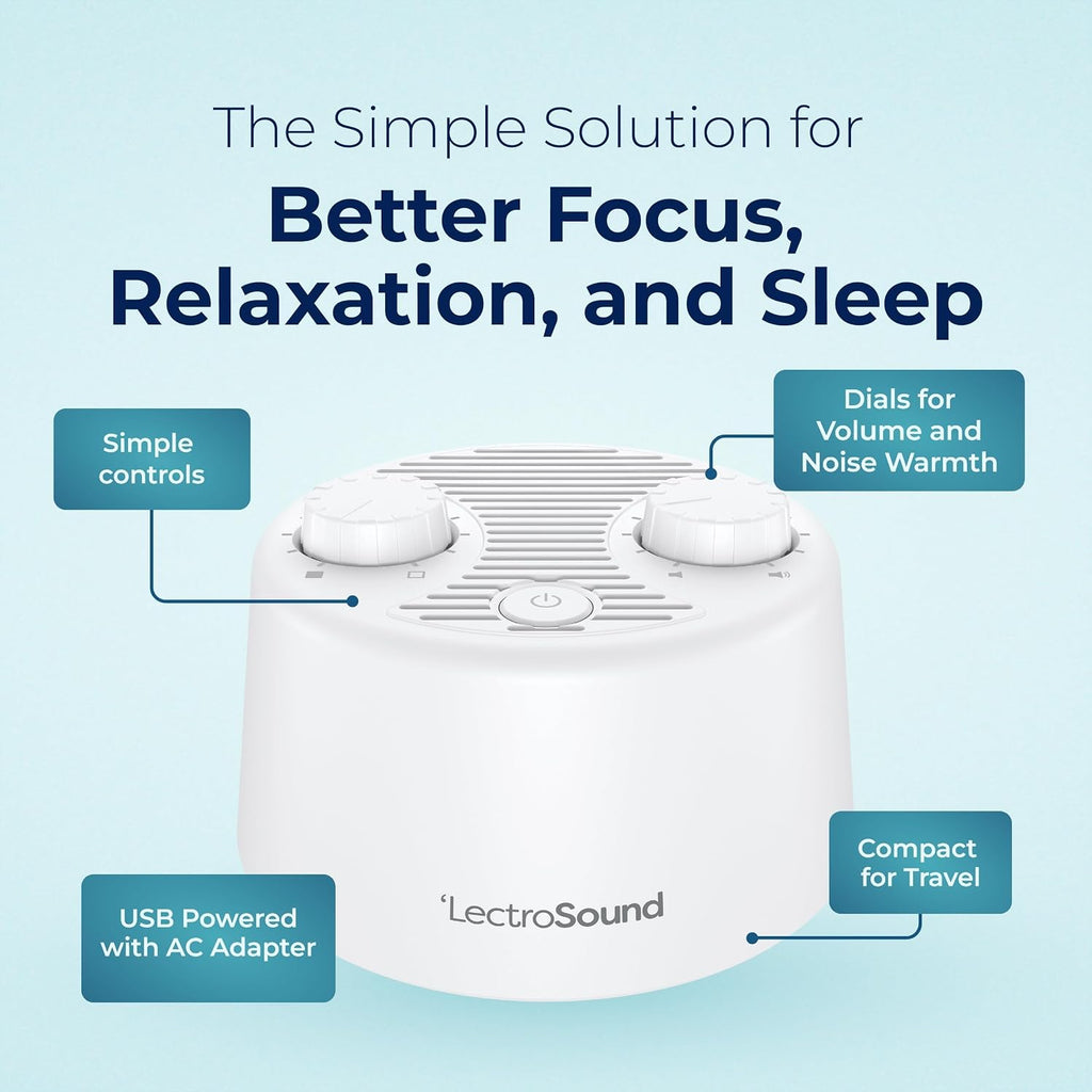 Adaptive Sound Technologies LectroSound - Noise Machine for Optimal Sleep Environment - Non-Looping Nature Sounds - Precision Volume…