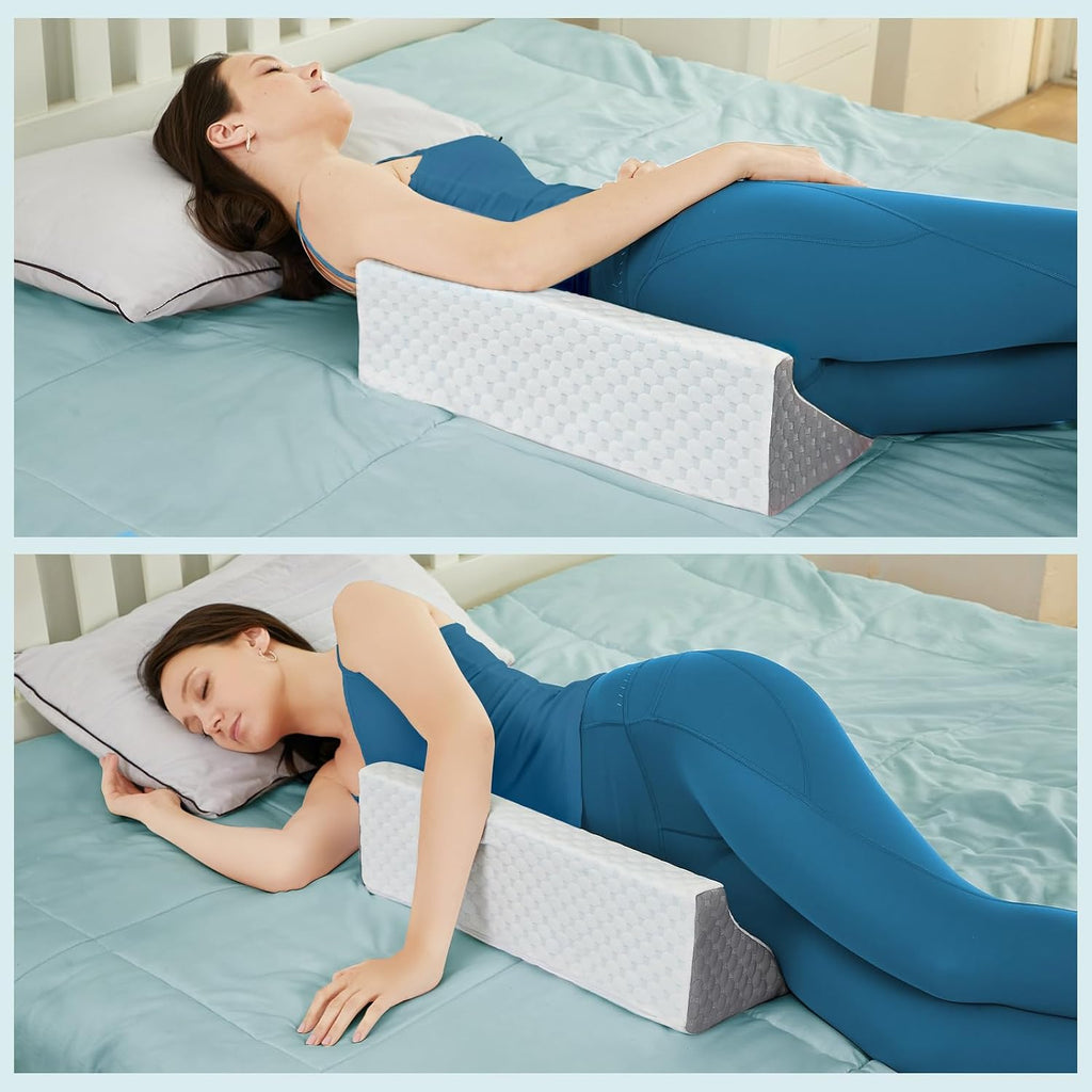 Wedge Pillow for Side Sleeping, Side Sleeper Body Back Positioners for Back Pain, Preventing Bedsores, After Surgery, Pregnancy Support…
