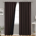BGment 100% Blackout Curtains 90 Inches Long with Thermal Insulation Liner, Long Curtains Rod Pocket and Back Tab Soundproof Room…