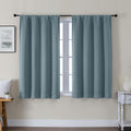 Gwine Blackout Curtains for Bedroom 45 Inch Length, Thermal Insulated Room Darkening Short Curtains, Rod Pocket Drapes for Bathroom…