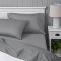 WelhomeByWelspun Welhome Full Bed Sheet Set, 100% Cotton Full Size Deep Pocket Super Soft Bedding, Cooling, Breathable & Extra Soft, Gray C…