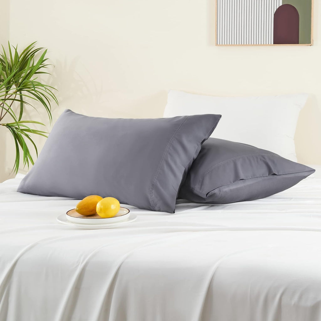 Bedelite Pillow Cases Standard Size Set of 2, Rayon Derived from Bamboo, Cooling Pillow Cases for Hot Sleepers & Night Sweats, Breathable a…