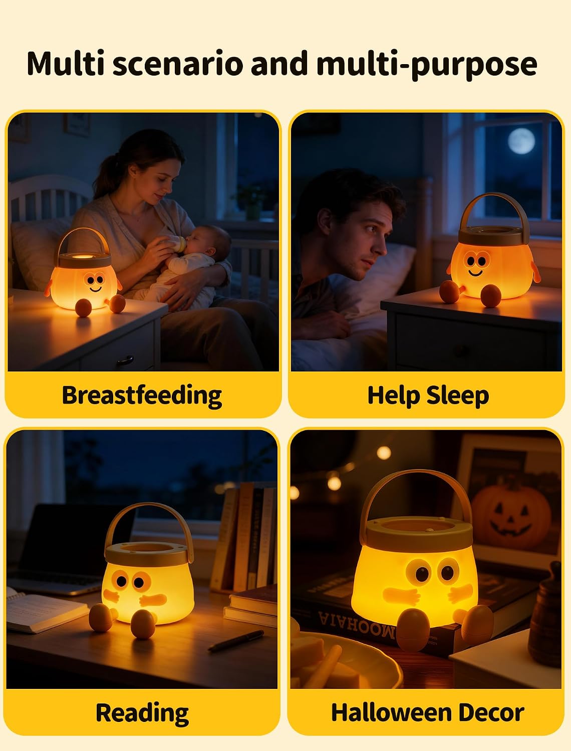 Night Light for Kids, Portable Handheld Night Lamps, Nursery Night Lights, Cute Sleep Nightlight, Dimmable Bedside Lamp, Gifts for Kids…