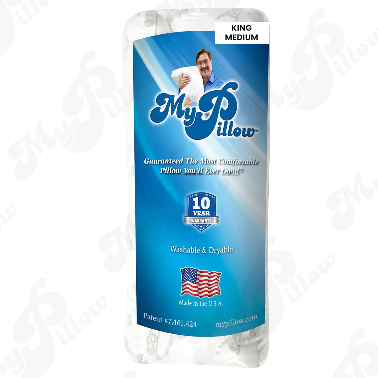 MyPillow Bedding Bed Pillows for Sleeping King Size, Gusseted for Back, Stomach or Side Sleepers - My Pillow Premium Pillow [King, Medium]