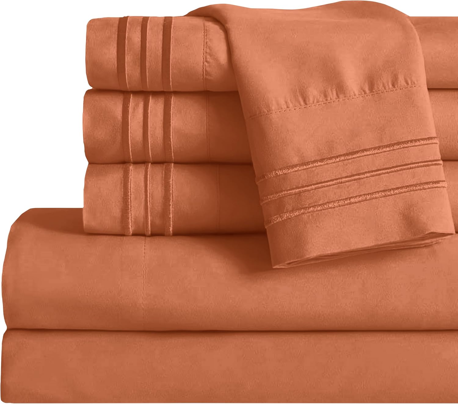 Mocassi King Sheet Set - Luxury Hotel 1800 Premier Bedding Sheets & Pillowcases - Ultra Soft Breathable & Cooling Bed Sheets - Deep…