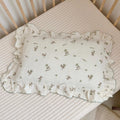 BuLuTu Muslin Toddler Pillowcase for Toddler Bed, Soft Breathable Standard Size Pillow Cover 20"x26", Animal Gray Bunny Toddler Pillow…