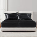 Madisonpark Madison Park Satin Sheets Split King Size, Luxurious Silky Bed Sheets, Elastic 14" Pocket fits up to 16" Mattress, Wrinkle-Free…