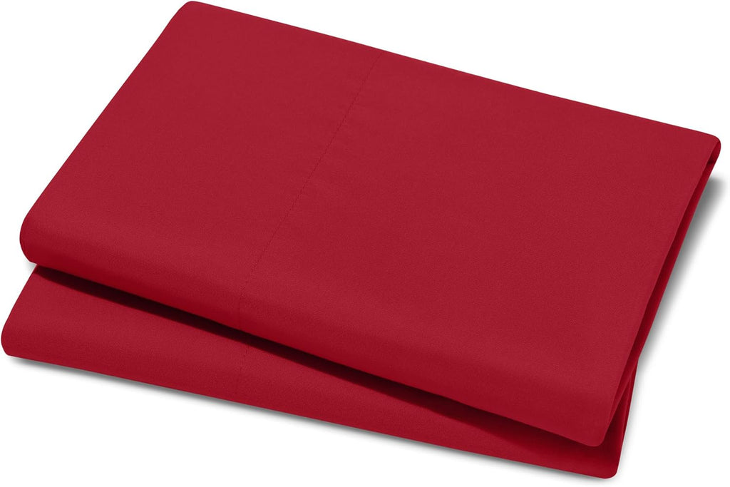 BareHome Bare Home Microfiber Pillow Cases - Queen Size Set of 2 - Cooling Pillowcases - Double Brushed - easy maintenance - Envelope…