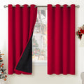 BGment Christmas 100% Blackout Curtains Thermal Insulated with Liner for Living Room Decoration - Grommet Double Layer Energy Saving Bedroo…