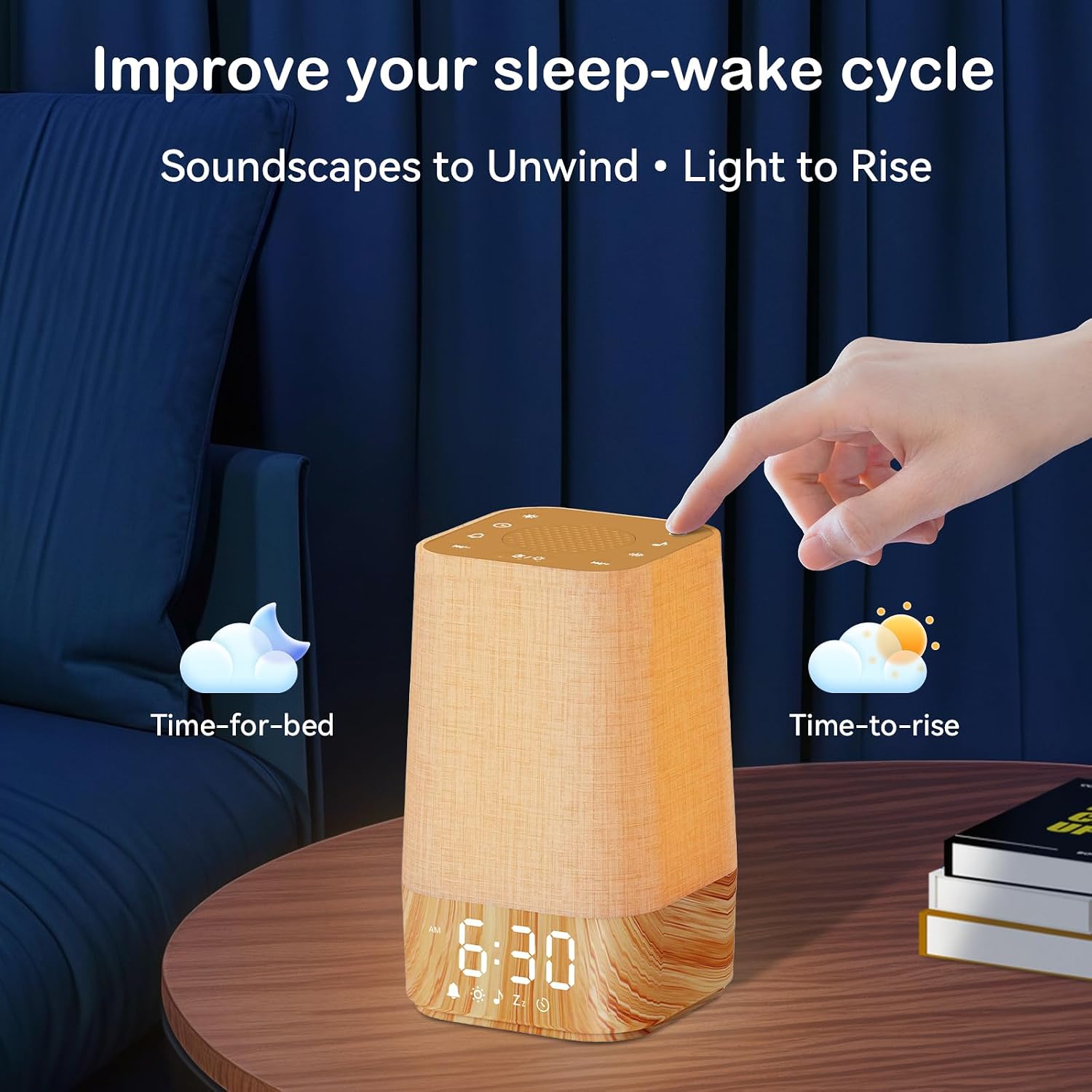 Sunrise Alarm Clock with Sound Machine: Nature Wake Up Light for Dark Mornings & Early Starts - 30 Sleep Sounds, Adjustable Brightness &…