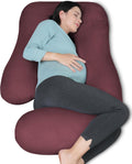 Moonpark MOON PARK Pregnancy Pillows for Sleeping - U Shaped Full Body Maternity Pillow with Removable Cover - Support for Back, Legs, Bell…