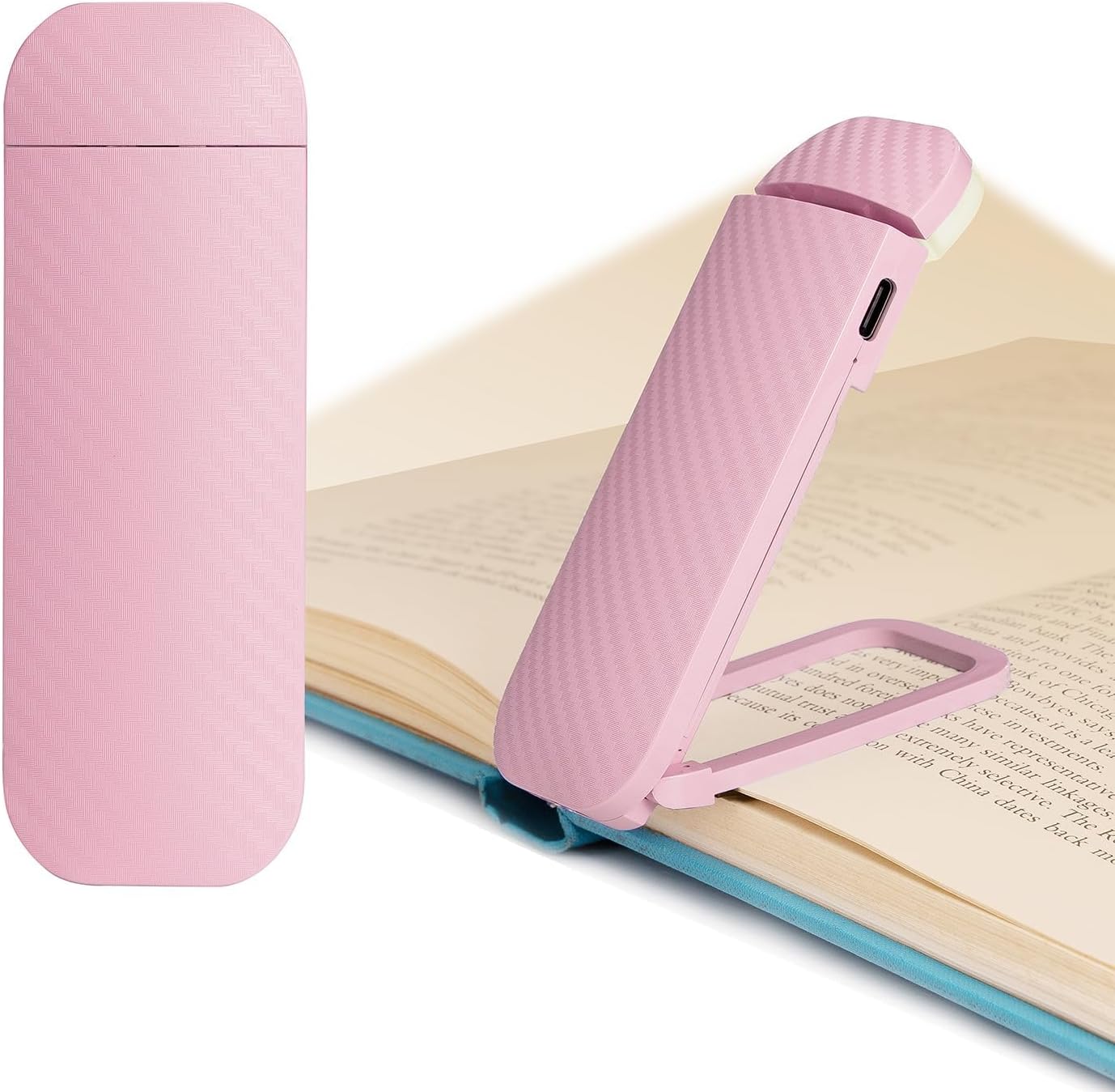 HEMONNKAM Book Reading Light, Rechargeable Clip on Booklight, Eye Caring 3 Color Temperatures & 5 Brightness Levels, Night Use for Bed…