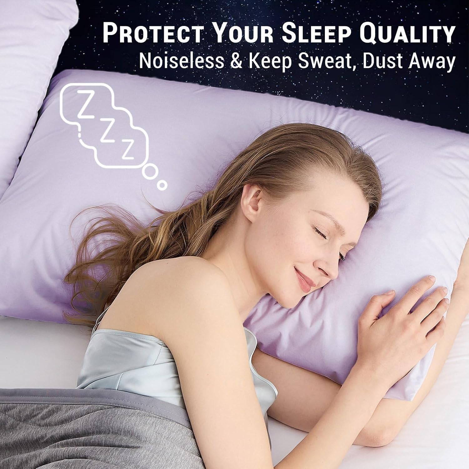 Gogreen Bamboo Rayon Waterproof Pillow Protector, Breathable Pillow Cover, Cooling Pillow Case Protector with Zipper, Super Soft Pillow Cas…