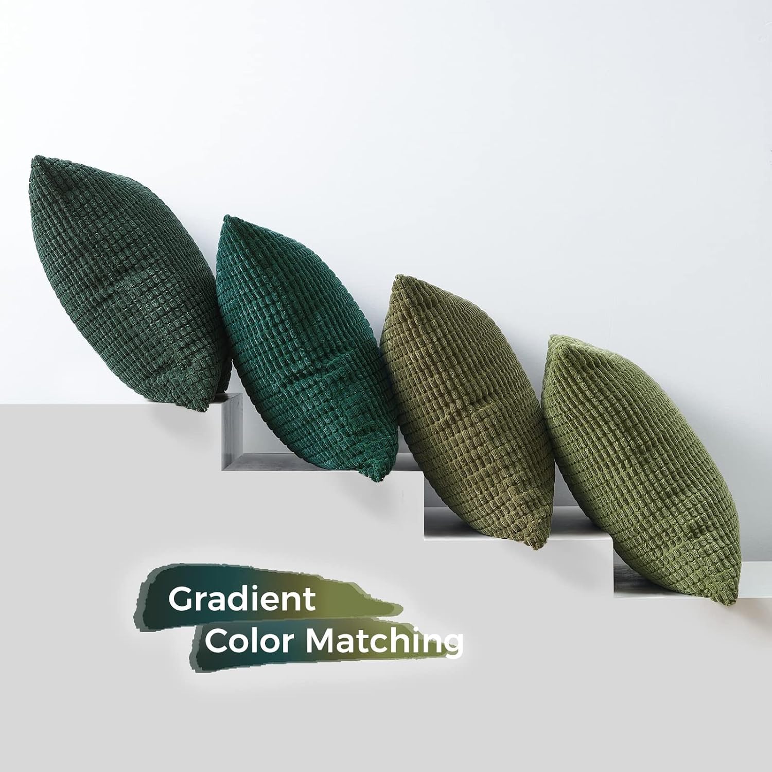 Topfinel Throw Pillows Covers for Couch Living Room Decor-Green Christmas Holiday 4 Pack Toss Cushion Case-Vintage Fluffy Large Bedroom Sha…