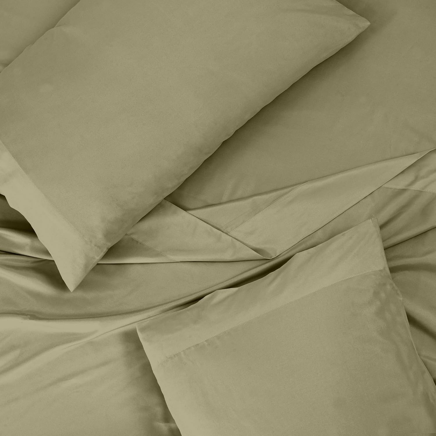 Royalelinens ROYALE LINENS 300 Thread Count 100% Long Staple Combed Cotton Sheet Set - 4 Piece Queen Bed Sheets - 1 Fitted, 1 Flat & 2 Pill…