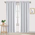 Dwcn Blackout Curtains for Bedroom – Rod Pocket Thermal Insulated Noise Reducing Noise Reducing Drapes for Living Room, W 52 x L 95 Inch, 2…