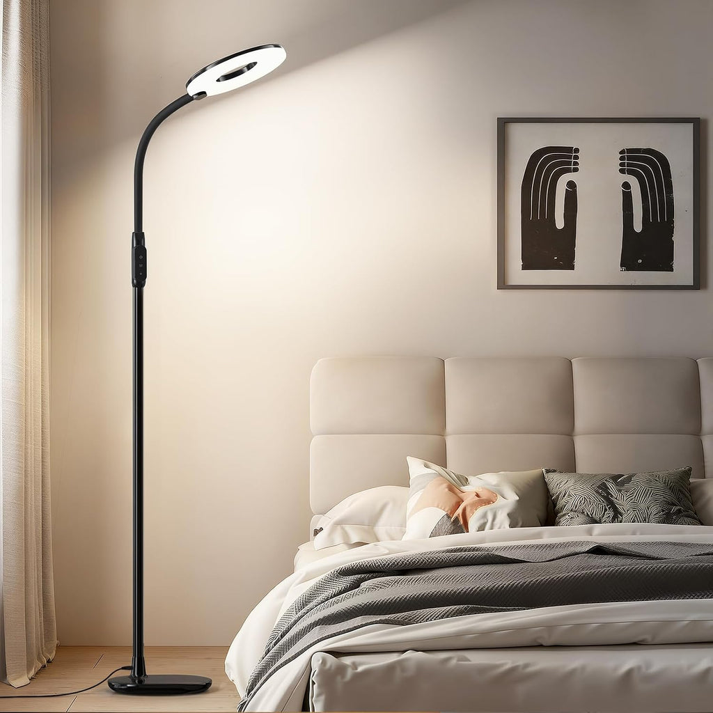 GyroVu LED Floor Lamp, 70'' Bright Reading Floor Lamps for Living Room, Dimmable & Adjustable Color Temperature, Touch Control Standing…