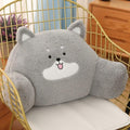Cute Cartoon Reading Pillow Soft Bed Rest Lumbar Pillow Comfortable Bed Wedge Backrest Chair Cushion for Reading, Relaxing, Watching TV, Gaming