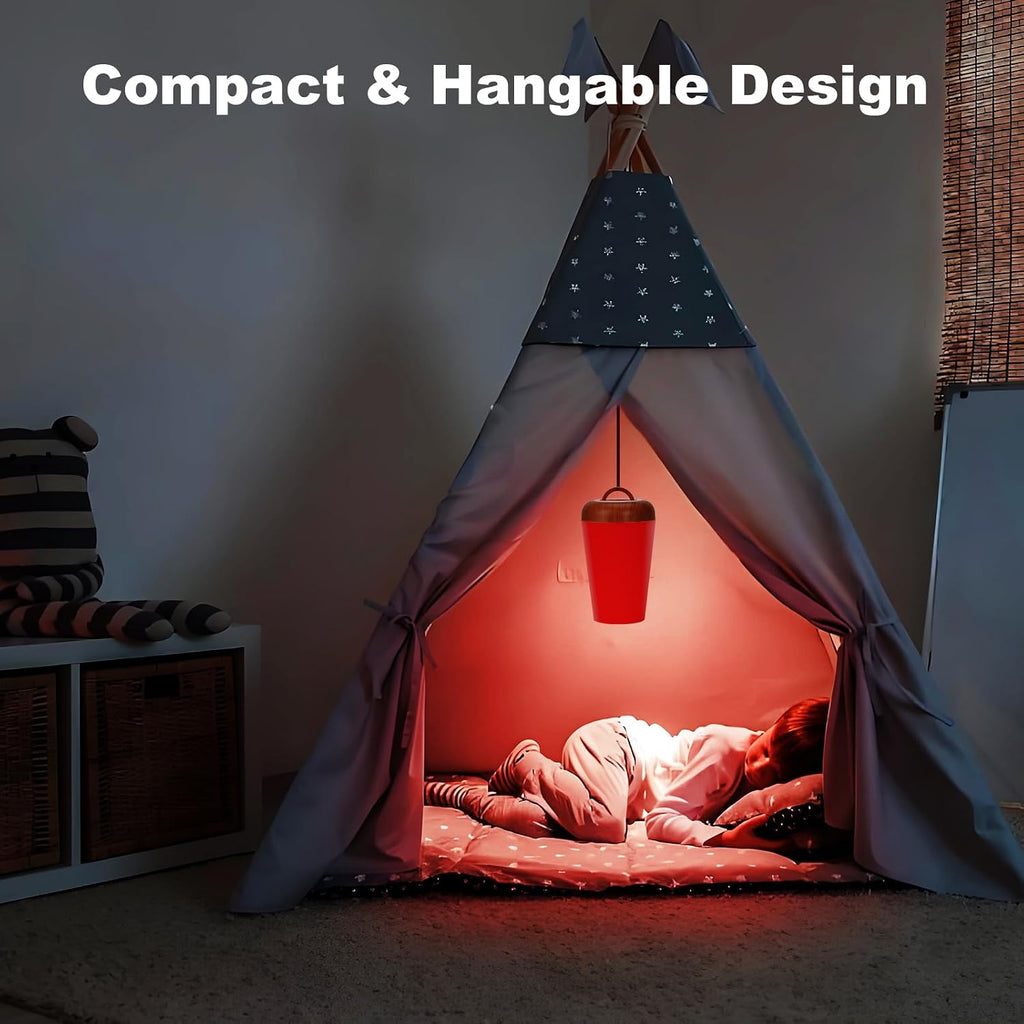 Upgraded Red Night Light for Sleep, 670nm Red Light Lamp with White Light 3000K-6500K, Timer & Stepless Dimming, Remote/Touch Control…
