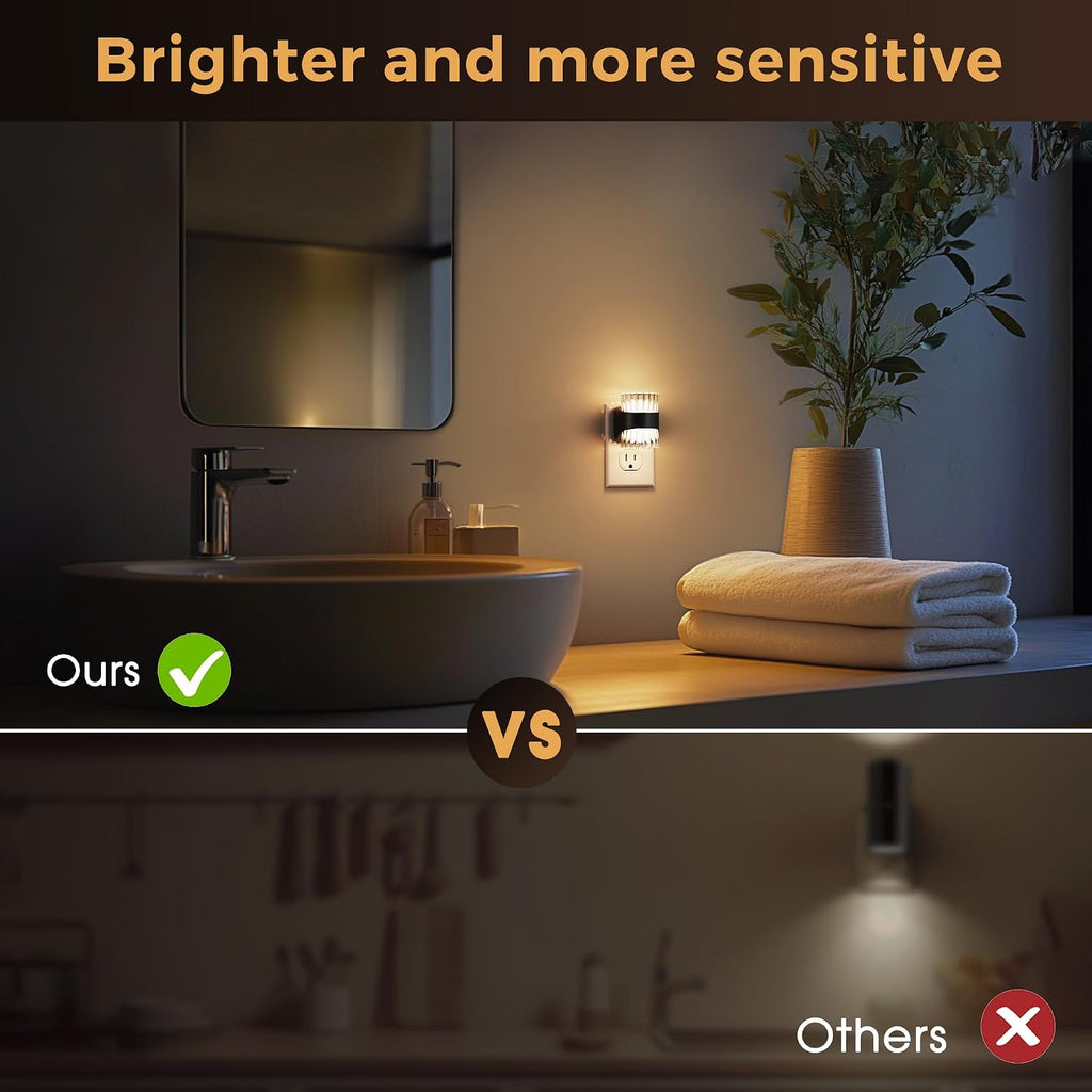 Llohasled L LOHAS LED Night Light, Modern Night Lights Plug into Wall,2 Pack 3000K/4000k/5000K Adjustable Color Temperature Night Light, Dim…
