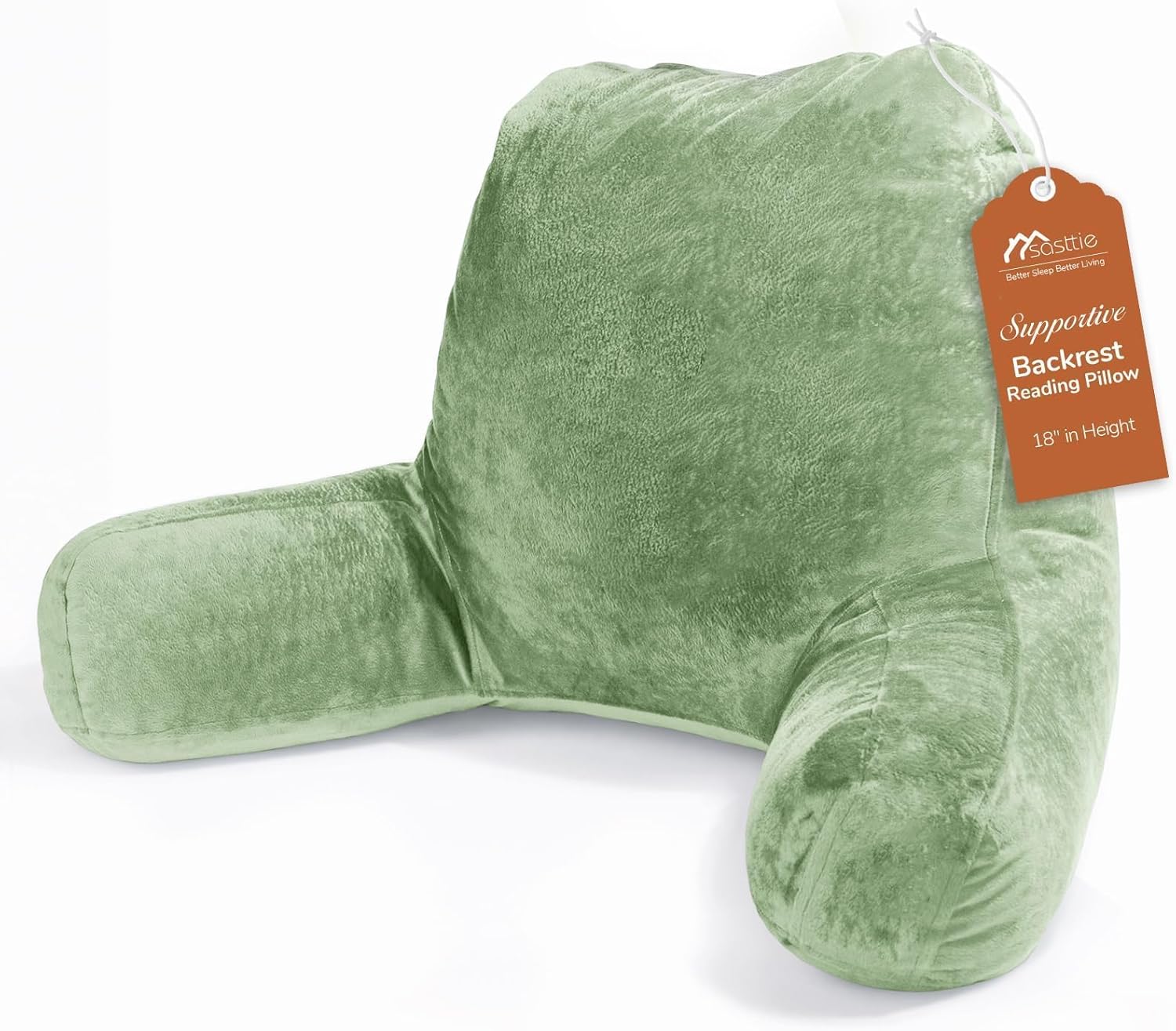 Sasttie Reading Pillow for Sitting in Bed Adult, Back Pillow for Bed Sitting Up, Backrest Back Support Chair Pillow, College Dorm…