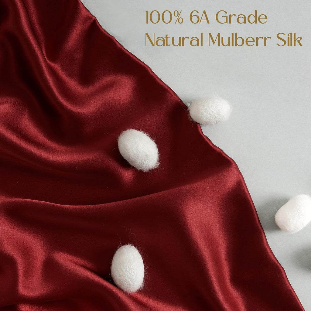 Zimasilk 100% Pure Mulberry Silk Pillowcase for Hair and Skin everyday comfort, Soft and Smooth, Both Sides Grade 6A Silk,600 Thread…