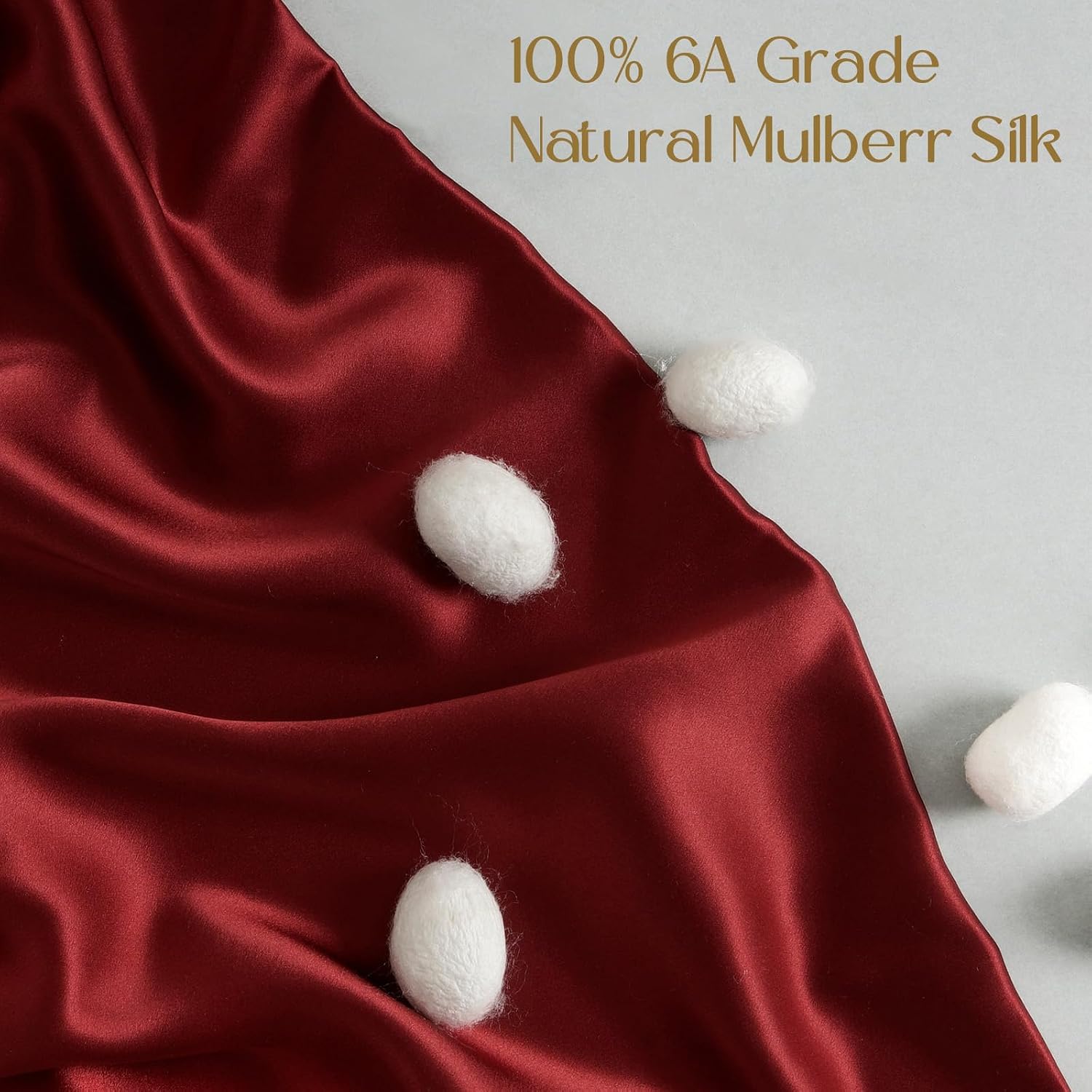 Zimasilk 100% Pure Mulberry Silk Pillowcase for Hair and Skin everyday comfort, Soft and Smooth, Both Sides Grade 6A Silk,600 Thread…