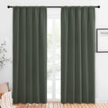 NICETOWN Bedroom Curtains Blackout Draperies - All Season Thermal Insulated Solid Rod Pocket Top Blackout Curtains/Drapes for Kid's Room…