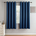 Igemaeve Blackout Curtains 72 Inch Length 2 Panels Set, Black Out Curtains for Bedroom 72 Inch Long, Grommet Energy Saving Room Darkening D…