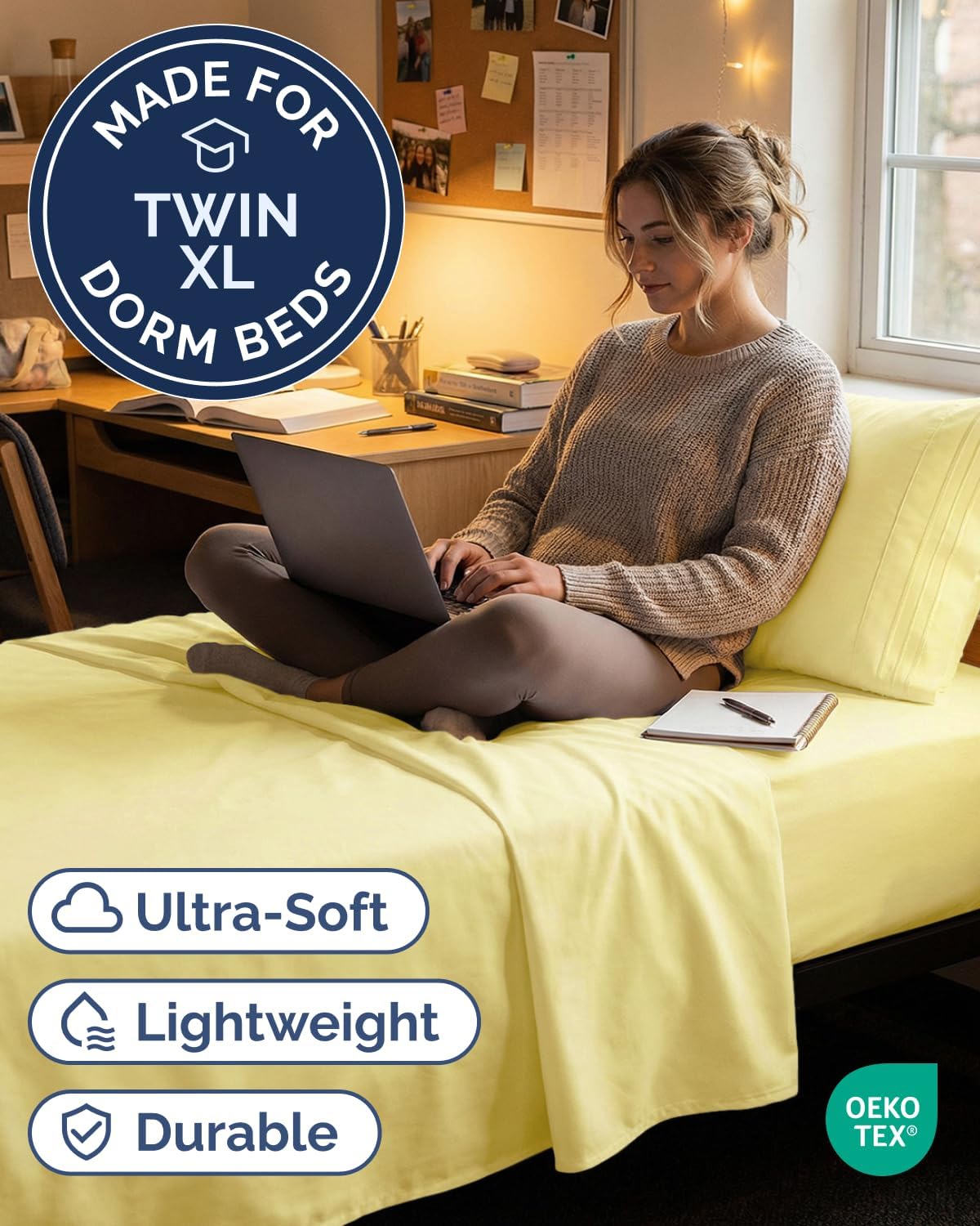 Twin XL Size 3 Piece Sheet Set - Comfy Breathable & Cooling Sheets - Hotel Luxury Bed Sheets for Women & Men - Deep Pockets, Easy-Fit…