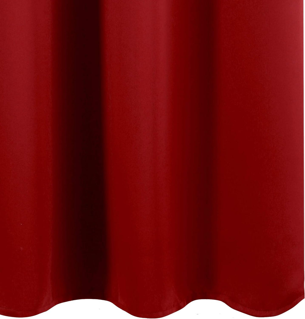 Lemomo Dark Red Thermal Blackout Curtains/52 x 95 Inch/Set of 2 Panels Room Darkening Curtains for Bedroom 95 Inch Red