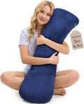 ODOXIA Weighted Pillow for Adults 6.5lbs (41" x 12") | Sleep Better & Feel Calm | Weighted Body Pillow for Stress Relief | Sleeping…