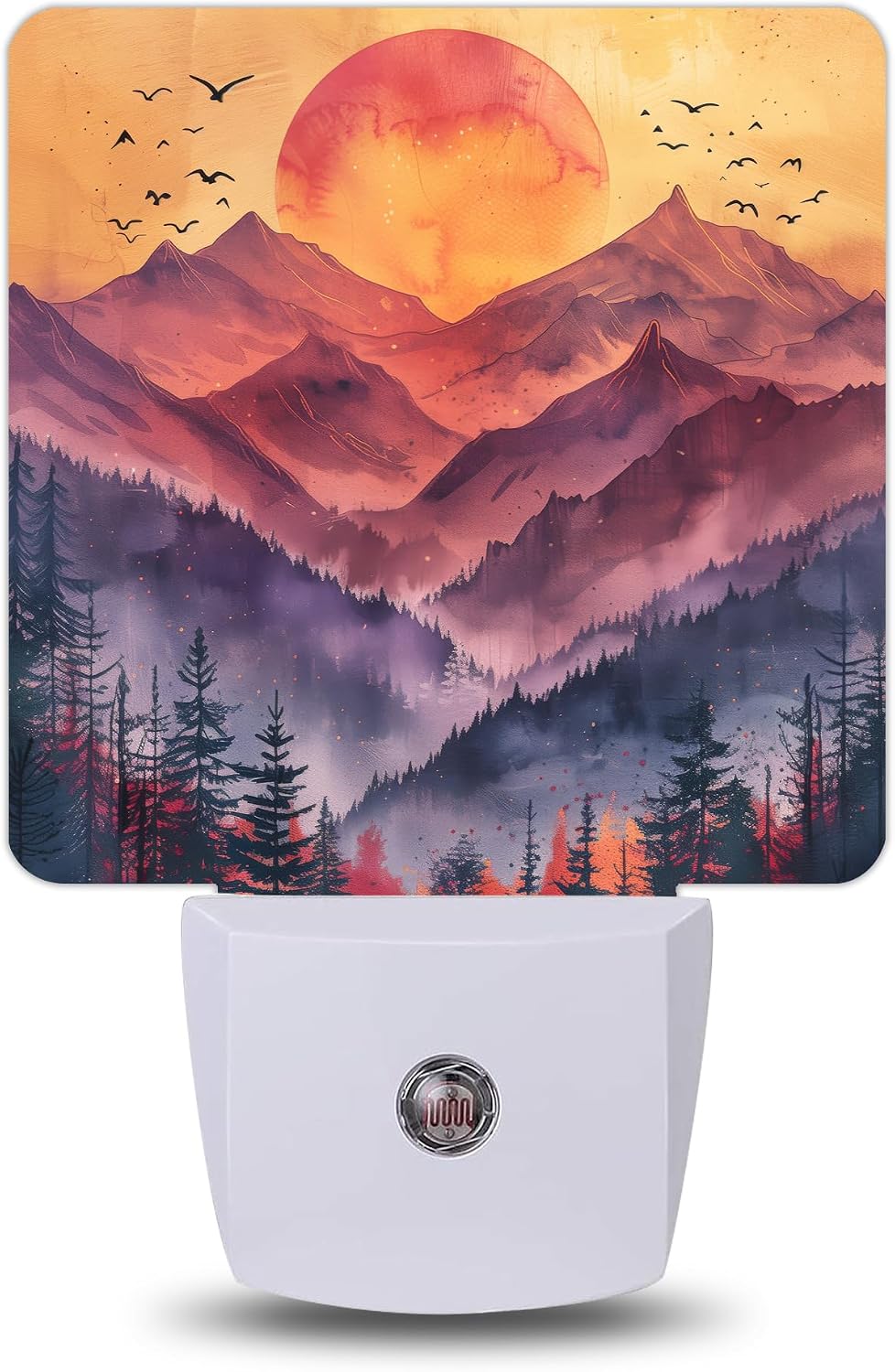 Night Light, Mountain Sunset Night Lights Plug into Wall Decor for Bedroom Bathroom Hallway Kitchen, Dusk to Dawn Sensor Gift for Women…
