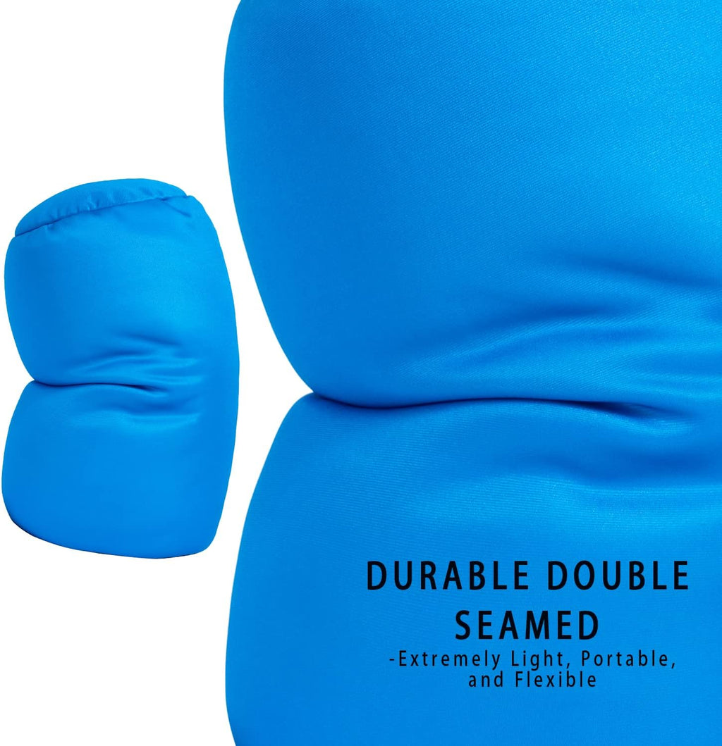 Squishy Microbead Neck Pillow, 7Inch x 12Inch Soft Travel Body Bed Pillow Bean Pillow for Kids Adult Chair Sleeping Car Seat, Fun…
