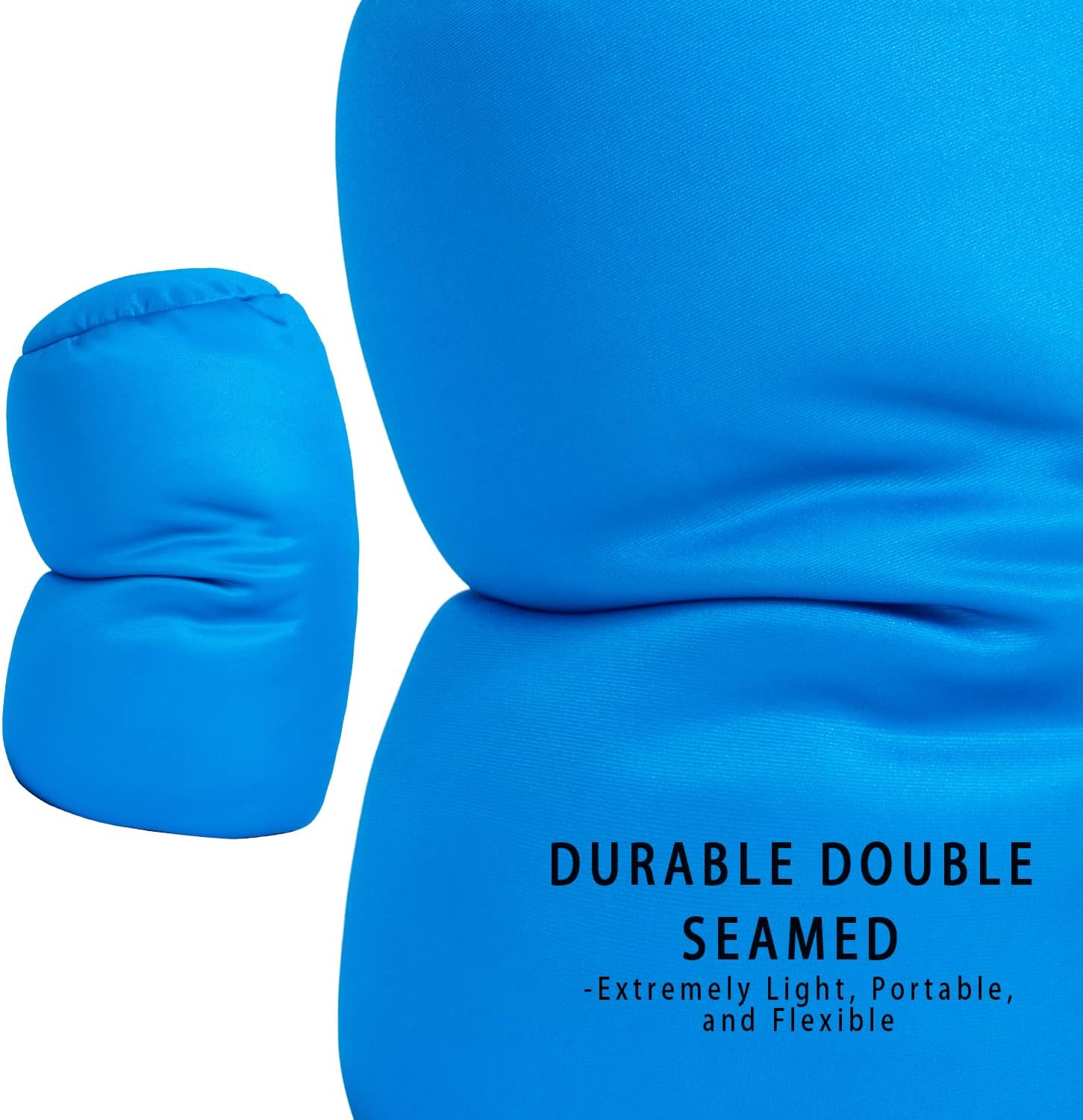 Squishy Microbead Neck Pillow, 7Inch x 12Inch Soft Travel Body Bed Pillow Bean Pillow for Kids Adult Chair Sleeping Car Seat, Fun…