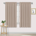 DWCN Blackout Curtains for Living Room Thermal Insulated, Energy Saving & Noise Reducing Bedroom Curtains, Camel, W 70x L 63 Inch, Set of…