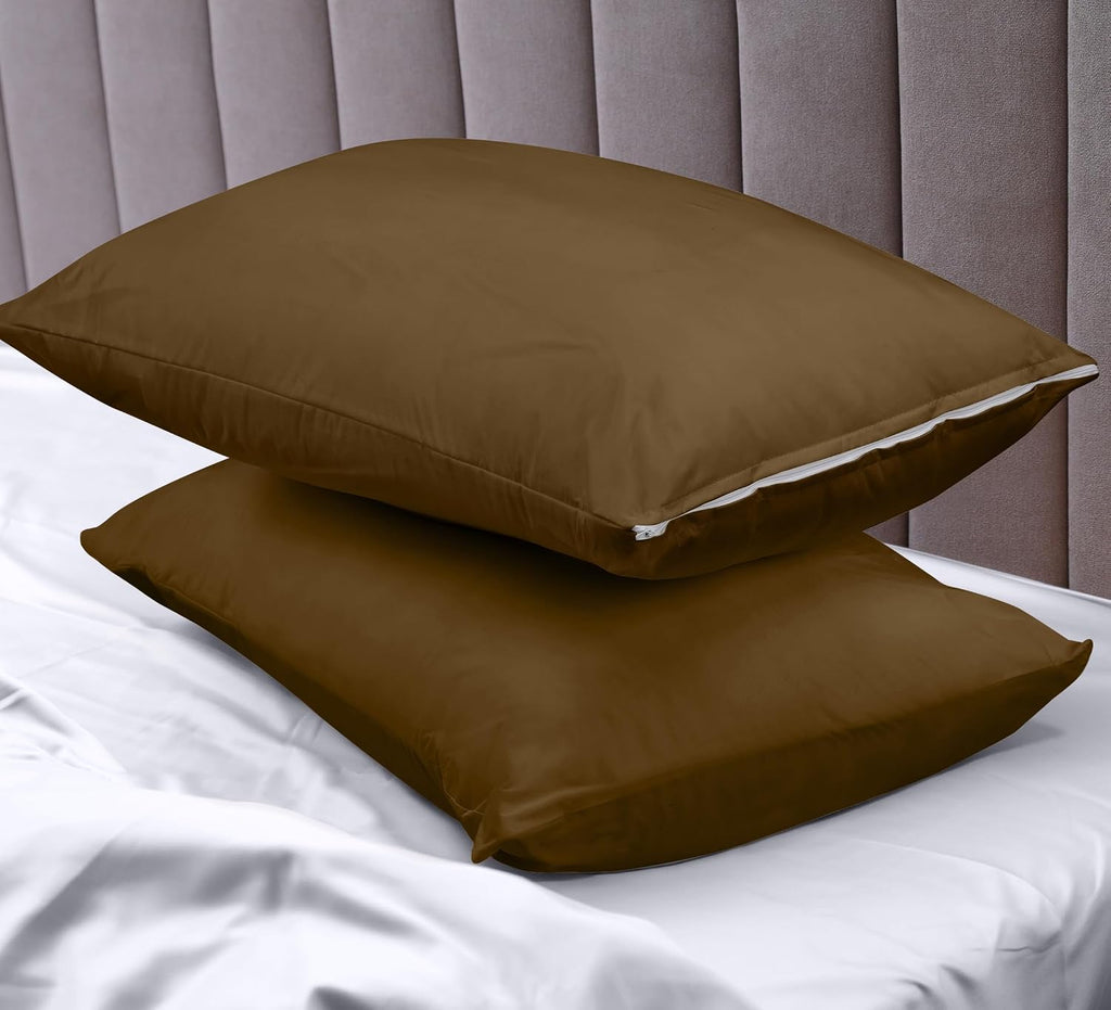 Utopiabedding Utopia Bedding 100% Waterproof Pillow Protectors with Zipper Standard Size (Set of 2), Bed Bug and Dust Mite Proof Zippered P…