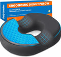 DailyCuddles Donut Pillow for Tailbone Pain, Hemorrhoids - Cooling Gel Memory Foam Chair Seat Cushion for Office, Home & Wheelchair,…