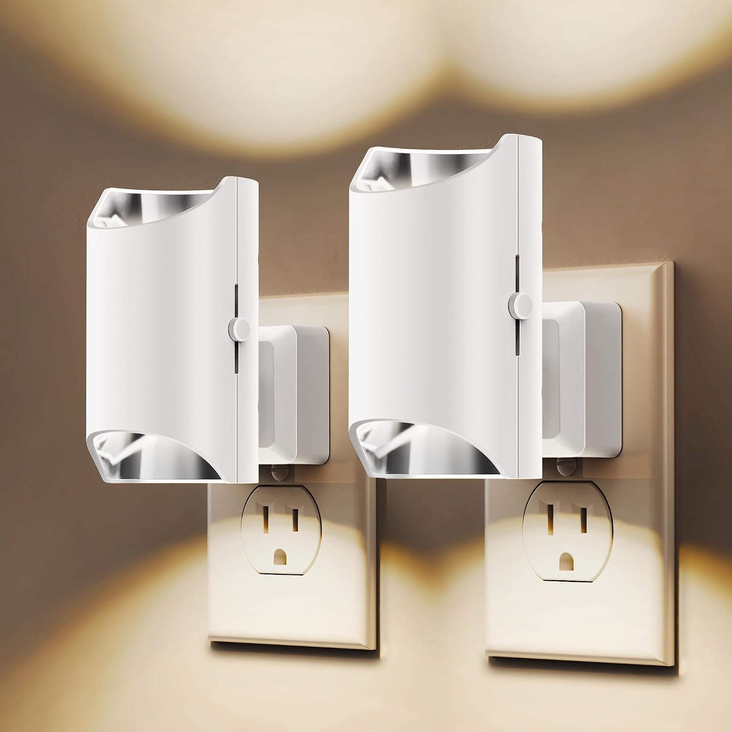 L LOHAS LED Night Lights Plug into Wall, Dimmable Night Light 0-100LM, Dusk to Dawn Sensor, Soft White 3000K, Plug in Nightlights for…