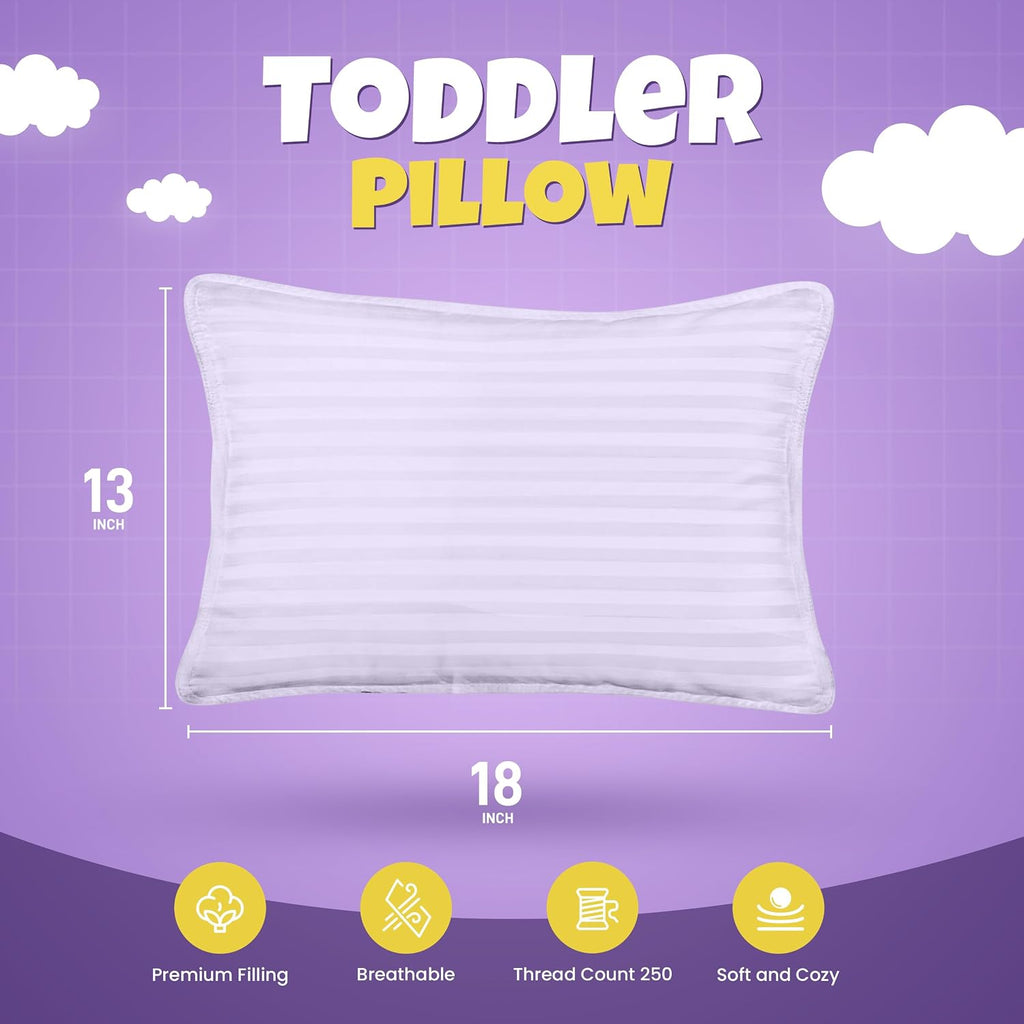 Utopiabedding Utopia Bedding Toddler Pillow (Lavendar, 2 Pack), 13x18 Small Kids Pillow for Sleeping, Soft and Breathable Cotton Blend Shel…