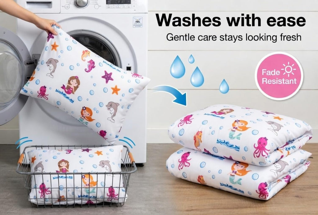 Everyday Kids 2-Pack Toddler Travel Pillowcases -100% Soft Microfiber, Breathable and Hypoallergenic - 14" by 20" Kids Pillowcases fits…